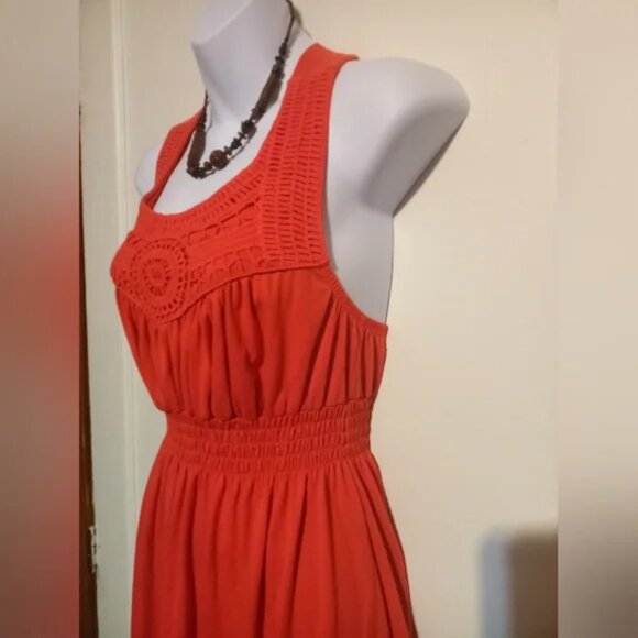 A-List Ladies Elegant Orange Sundress - Picture 4 of 10